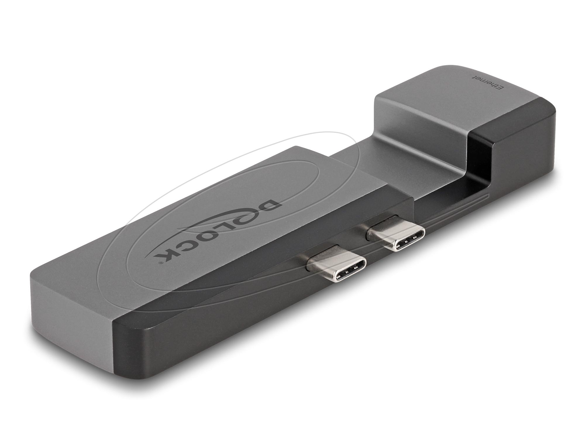 Докинг станция Delock for MacBook Pro / MacBook Air Thunderbolt 4, 5K Резолюция / 100 W PD / 10 Gbps Hub / LAN / Audio