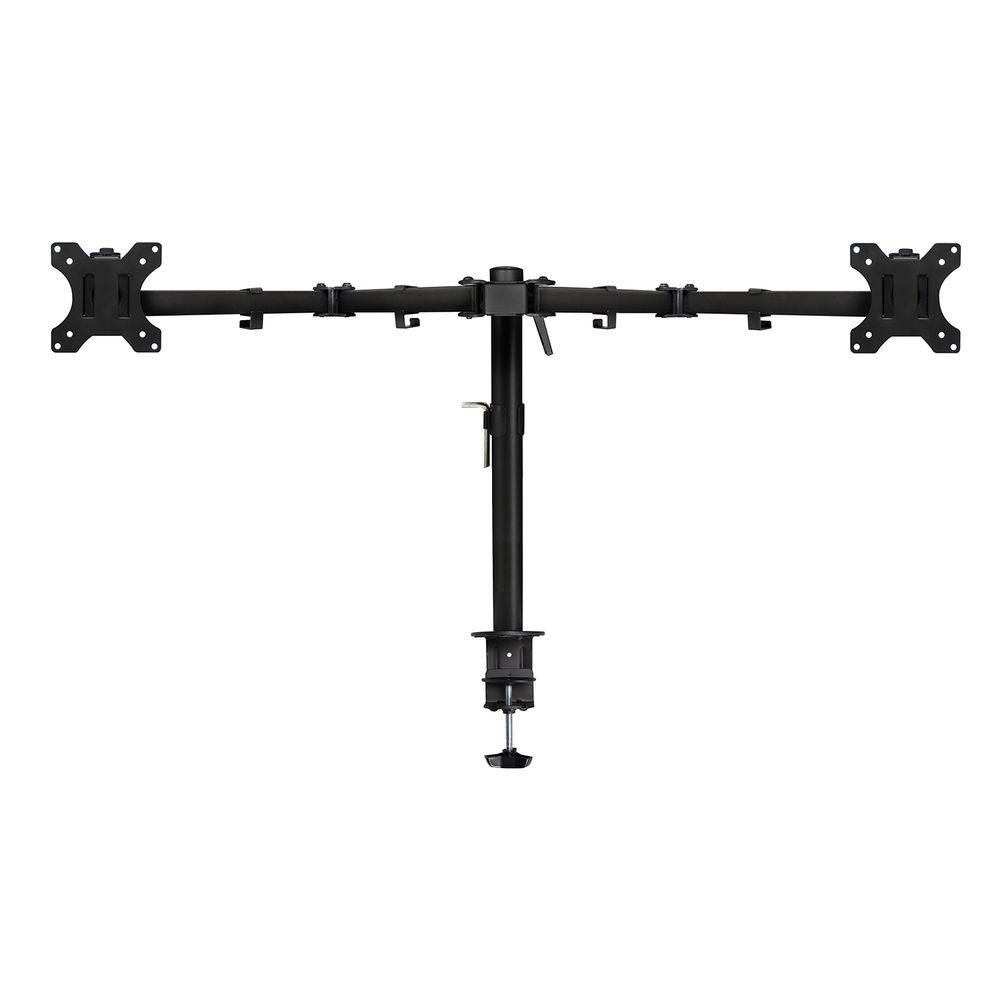 Стойка за 2 мониторa ACT AC8302, за бюро, Регулируема, 35", 2x8 кг, Черна