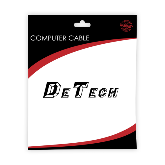 Кабел DeTech HDMI - HDMI M/М, 3m, Flat, Розов -18146